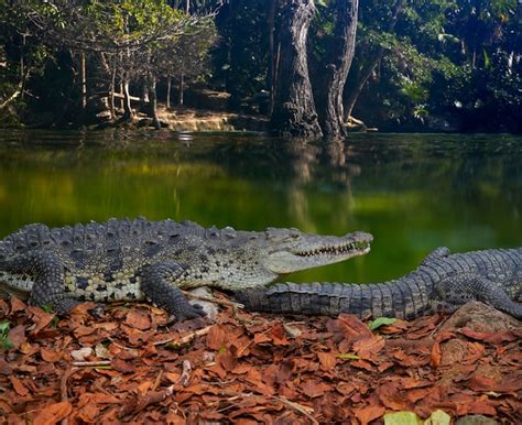 Premium Photo | Crocodile mexico riviera maya photomount