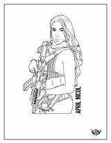 Nicole Coloring Page Pages sketch template