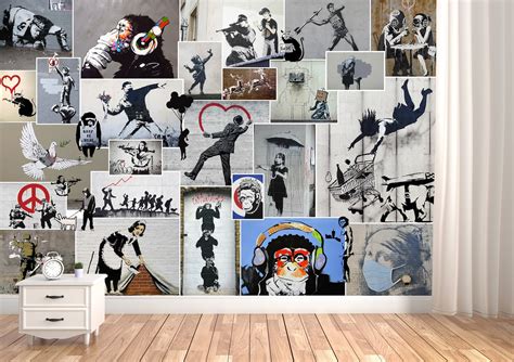 Street Art Wallpaper Graffiti Wall Mural Artwork Wallpaper - Etsy