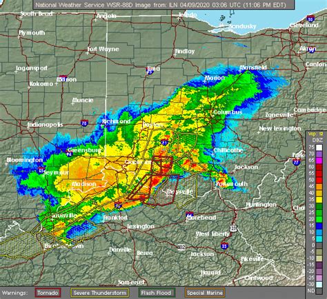 Interactive Hail Maps - Hail Map for Hillsboro, OH