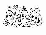 Pea Pod Coloring Page  sketch template