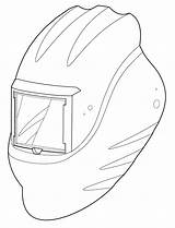Welding Helmet Drawings And Coloring Pages sketch template