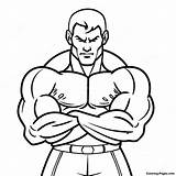 Strong Muscles Coloring Page  Pagescom sketch template