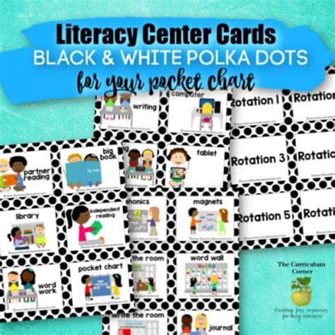 Literacy Center Pocket Chart Cards - The Curriculum Corner 123