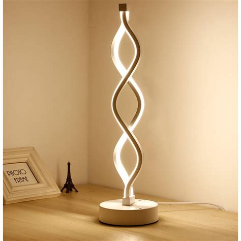 Twist - Modern LED Living Room Floor Lamp - Bright Contemporary Standing Light - Built in Dimmer ...