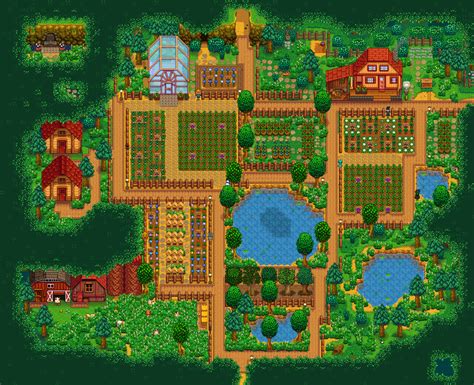 Finished my forest farm! : StardewValley | Stardew valley layout ...