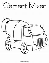 Cement Mixer Coloring Pages Printable sketch template