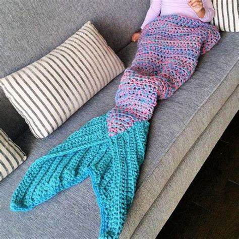 23 Free Crochet Mermaid Tail Patterns | Mermaid Tail Blanket