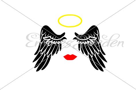 Angel With Halo Svg