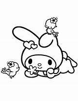 My Melody And Friends Coloring Page  Free Printable Pages For sketch template