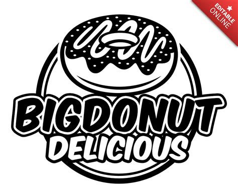 Delicious Big Donut Logo Design Template | Free Design Template