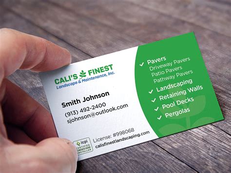 Cali's Landscaping Business Card by David Krasniy on Dribbble