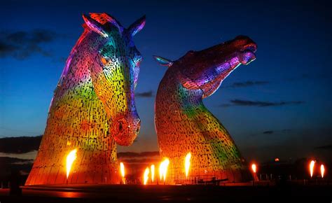 In pictures: Stunning light show and fireworks unveil Scotland's newest tourist attraction The ...