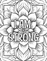 Printable Positive Affirmations Coloring Bliss Worksheets/Coloring Pages sketch template