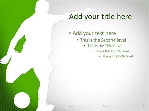 Soccer PowerPoint Template Green - PresentationGO.com