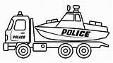 Police Speed Boat Coloring Pages sketch template