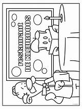Kleurplaat Eten Drinken Kleurplaten Thema Bakker Helpers Knutselen Kok  sketch template