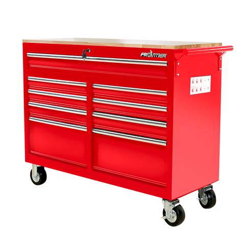 Frontier Tools 46 in. 9-Drawer Mobile Workbench, tool chest, tool ...