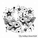 Pisces Coloring Pages  Free & Printable sketch template