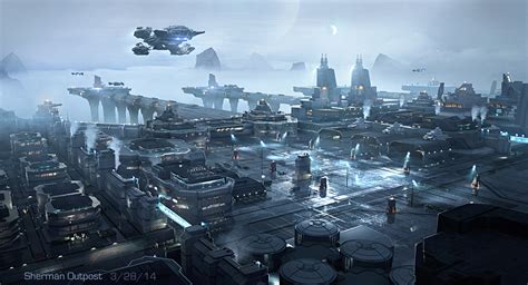 Star Citizen: 4K Ultra HD Wallpaper of a Stunning Space Outpost