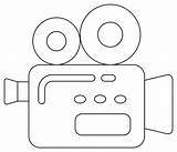 Movie Camera coloring Page  ColouringPages sketch template