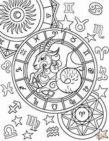 Capricorn Zodiac Sign coloring Page  Free Printable Coloring Pages sketch template