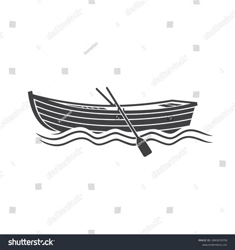 Illustration Row Boat Vector Art Stock Vector (Royalty Free) 2065070750 ...