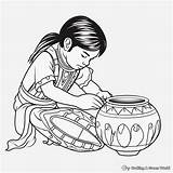 Pottery Coloring Pages  Free & Printable sketch template