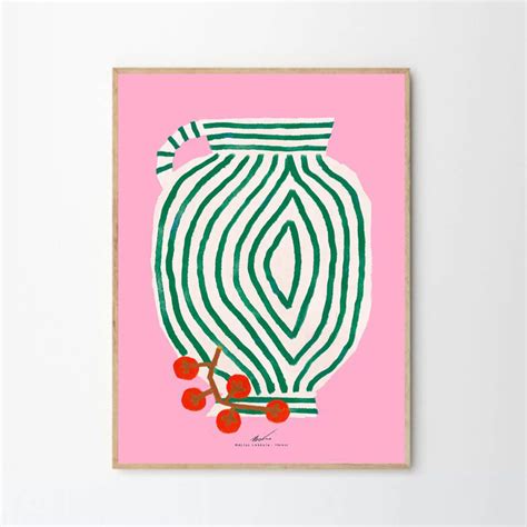 Buy Vase and Currants Print 21Cm X 29.7Cm (A4) by The Poster Club online - RJ Living