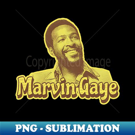 marvin gaye - yellow retro - Aesthetic Sublimation Digital F - Inspire ...