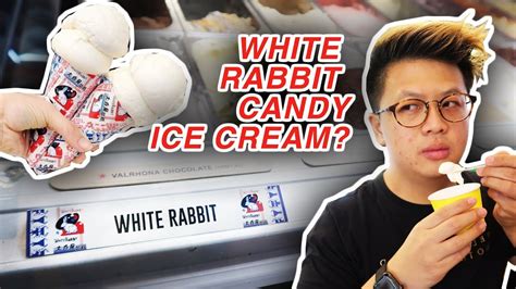 WHITE RABBIT CANDY ICE CREAM REVIEW - YouTube