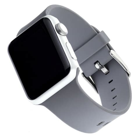 WITHit - Silicone Band for 38 & 40MM Apple Watch® - Gray - Walmart.com - Walmart.com