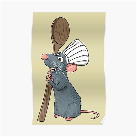 "Remy the Little Chef from Ratatouille" Poster by blacksnowcomics | Redbubble