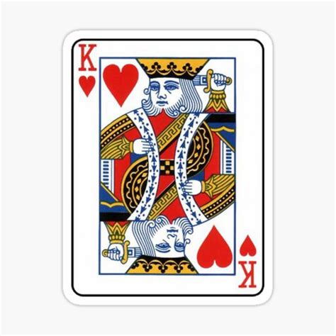 "king of hearts" Sticker for Sale by alsadad | Redbubble