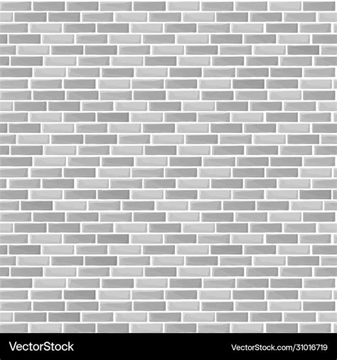 Gray brick wall texture - seamless Royalty Free Vector Image