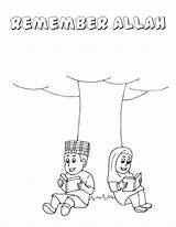 Islamic Coloring Book Pages Sketch Page sketch template