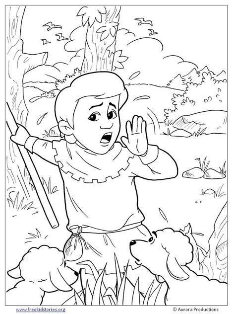 Boy Who Cried Wolf Coloring Page | Wolf colors, Coloring pages, Star coloring pages