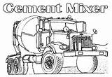 Cement Truck Coloring Page  Home sketch template