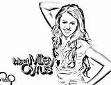 Miley Cyrus Coloring Page  Nation sketch template