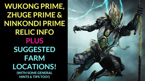 Warframe - RELICS For WUKONG PRIME, Zhuge Prime & Ninkondi Prime ...