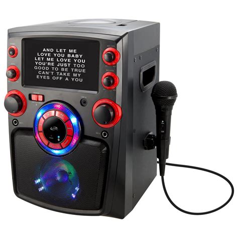 iLive Bluetooth Karaoke Machine with 7 in. TFT Monitor and LED Light Show-IJMB587B - The Home Depot