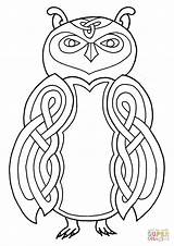Celtic Owl Design coloring Page  Free Printable Coloring Pages sketch template