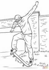 Skating Skateboard Coloring Pages  Learny Kids sketch template