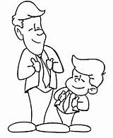 Fathers Day Coloring Pages  Proud Father And Son Fathers sketch template