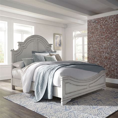 Liberty Furniture Magnolia Manor Cottage Style King Panel Bed with ...