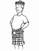 Scotland Coloring Page sketch template