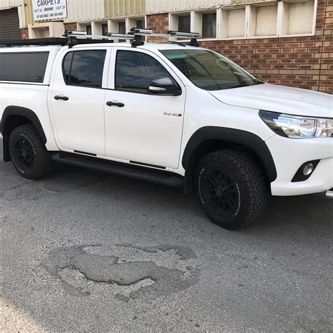 New Hilux Double Cab Aluminium Canopy. Black and white colour combination always looks good! # ...