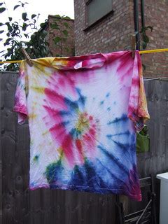 Tie Dye Tee | One of five tie-dyed shirts we made today. | Giles Williams | Flickr