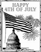Free Printable July 4 Coloring Pages sketch template