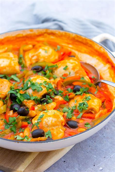 Packed full of flavour, this Spanish Chicken Stew is quick and easy ...